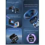 TV, Audio-Video si Foto - Portabile audio - Casti audio - Casti Wireless, Smart Case cu Touch Screen, Noise Cancelling 360°, Microfon, Control Tactil, Compatibil cu Bluetooth 5.3 - Infinity.ro