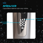 Ingrijire personala si Cosmetice - Aparate & accesorii ingrijire personala - Aparate de ras si tuns - Aparate de tuns - Set Masina de Tuns, Afisaj LED, Turbo, 5 Nivele de Reglare a Lungimii, Rezistenta la Apa, 200 min Autonomie, Argintiu - Infinity.ro