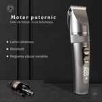 Ingrijire personala si Cosmetice - Aparate & accesorii ingrijire personala - Aparate de ras si tuns - Aparate de tuns - Set Masina de Tuns, Afisaj LED, Turbo, 5 Nivele de Reglare a Lungimii, Rezistenta la Apa, 200 min Autonomie, Argintiu - Infinity.ro
