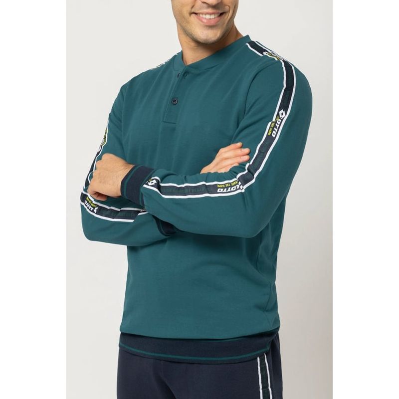 Fashion, accesorii si bijuterii - Barbati - Lenjerie si pijamale barbati - Pijamale barbati - Pijamale lungi pentru barbati Lotto LP2120, XL INTL Verde / Albastru - Infinity.ro
