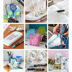 Carti si Birotica - Birotica - Instrumente de scris - Markere si carioci - Posca markere cu vopsea 7 culori PC-1M, set pastel - Infinity.ro