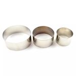 Casa si Gradina - Bucatarie si vesela - Ustensile bucatarie - Ustensile ornare prajituri - Set de formare a alimentelor, forma rotunda, 3 piese - Infinity.ro