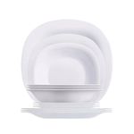 Casa si Gradina - Bucatarie si vesela - Vesela si tacamuri - Servicii de masa - Set serviciu de masa Luminarc Carine 19 piese Alb - Infinity.ro