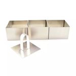 Casa si Gradina - Bucatarie si vesela - Organizare si depozitare bucatarie - Cutii alimentare - Set de formare a alimentelor, forma patrata, cu presa pentru indepartarea mancarii - Infinity.ro