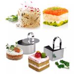 Casa si Gradina - Bucatarie si vesela - Organizare si depozitare bucatarie - Cutii alimentare - Set de formare a alimentelor, forma patrata, cu presa pentru indepartarea mancarii - Infinity.ro