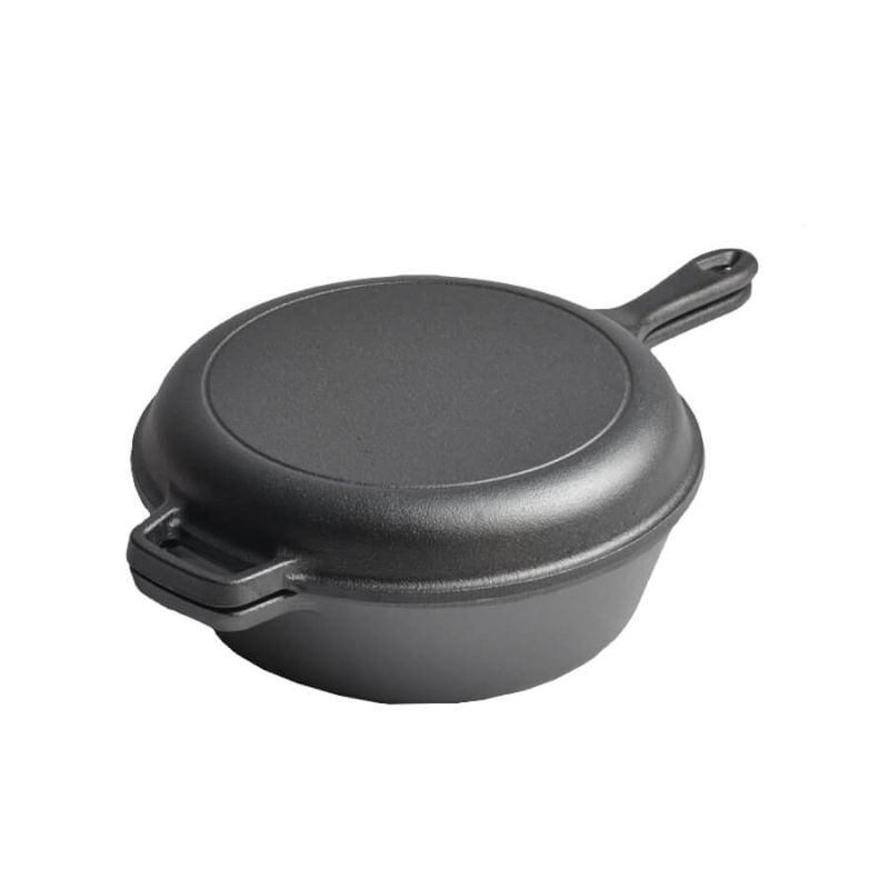 Casa si Gradina - Bucatarie si vesela - Vase pentru gatit - Tigai si seturi - Tigaie din fonta cu capac 27cm - Infinity.ro