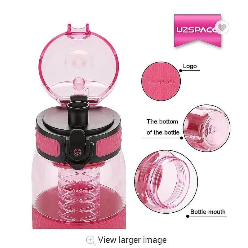 Casa si Gradina - Bucatarie si vesela - Accesorii bar - Termosuri si Cani termos - Sticla apa Uzspace Tritan, fara BPA cu capac 700ml violet - Infinity.ro