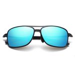 Fashion, accesorii si bijuterii - Barbati - Accesorii barbati - Ochelari de soare barbati - Ochelari de Soare, Techsuit Polarised TR90 (MM99), Bright negru/Ice albastru - Infinity.ro