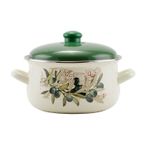 Casa si Gradina - Bucatarie si vesela - Vase pentru gatit - Oale si cratite - Oala email cu capac 24 cm "Oliva" - Infinity.ro