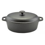 Casa si Gradina - Bucatarie si vesela - Vase pentru gatit - Tavi copt - Tava fonta capac de prajit rata 32cm - Infinity.ro
