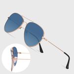 Fashion, accesorii si bijuterii - Barbati - Accesorii barbati - Ochelari de soare barbati - Ochelari de Soare Unisex, Techsuit (3025), argintiu/Ice albastru - Infinity.ro