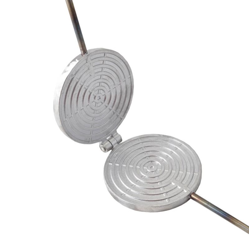 Casa si Gradina - Bucatarie si vesela - Ustensile bucatarie - Forme prajituri - Aparat de saratele gofre rotunde aluminiu - Infinity.ro