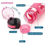 Casa si Gradina - Bucatarie si vesela - Accesorii bar - Termosuri si Cani termos - Sticla apa Uzspace Sport Tritan, fara BPA cu capac 800ml roz - Infinity.ro