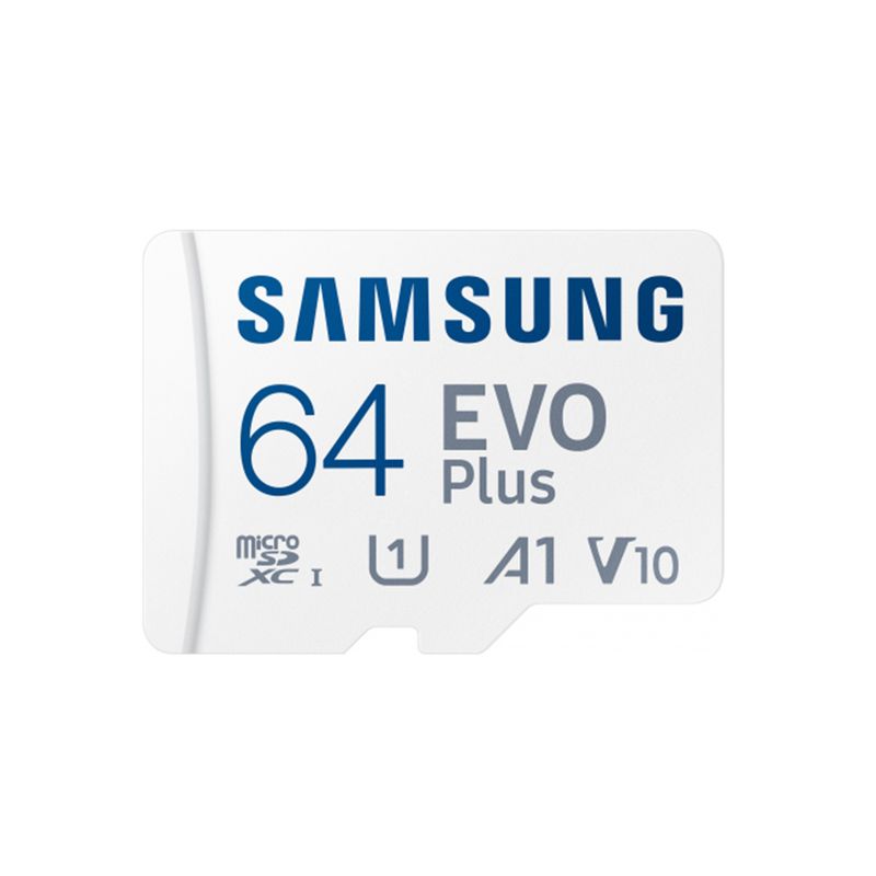 Laptop, Telefoane si Tablete - Telefoane mobile si accesorii - Accesorii Telefoane - Carduri memorie si card reader - Card de Memorie cu Adaptor, 64GB, Samsung Evo Plus (MB-MC64KA/EU), alb - Infinity.ro
