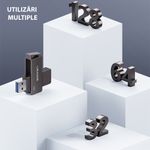 PC, gaming si accesorii - Periferice PC - Memorii USB - Stick de Memorie USB 128GB, Usams Rotable (US-ZB197), Iron gri - Infinity.ro