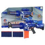 Jucarii, Copii si Bebe - Jucarii si jocuri - Jucarii de rol - Arme de jucarie - Pusca Mitraliera electrica de jucarie, cu gloante de spuma, pentru copii, LeanToys, 4806 - Infinity.ro