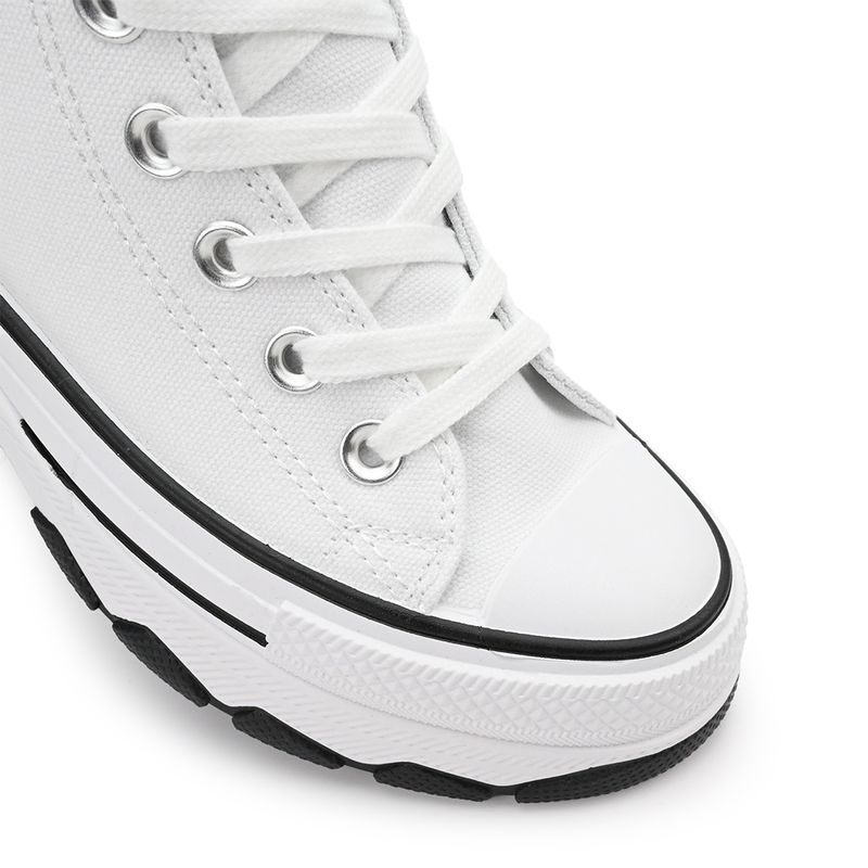 Fashion, accesorii si bijuterii - Femei - Incaltaminte femei - Sneakers si tenisi femei - Tenisi inalti de dama, cu talpa flatform ,TD1272,Alb 39 EU - Infinity.ro