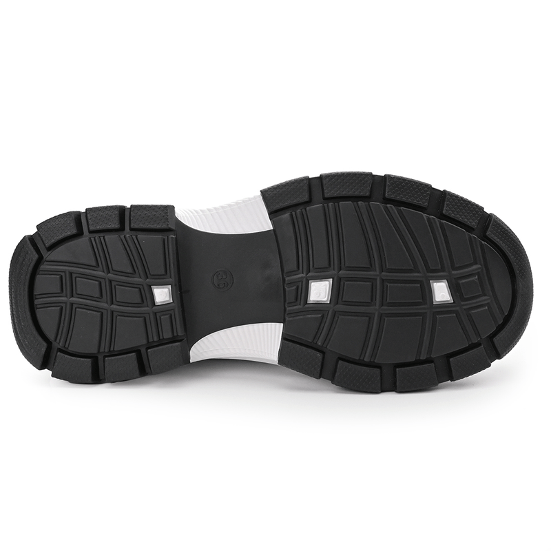 Fashion, accesorii si bijuterii - Femei - Incaltaminte femei - Sneakers si tenisi femei - Tenisi inalti de dama, cu talpa flatform ,TD1272,Alb 39 EU - Infinity.ro