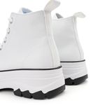 Fashion, accesorii si bijuterii - Femei - Incaltaminte femei - Sneakers si tenisi femei - Tenisi inalti de dama, cu talpa flatform ,TD1272,Alb 39 EU - Infinity.ro
