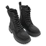 Fashion, accesorii si bijuterii - Femei - Incaltaminte femei - Ghete femei - Ghete de dama,Din piele  ecologica cu interior Vatuit,GD1003,Negre 39 - Infinity.ro