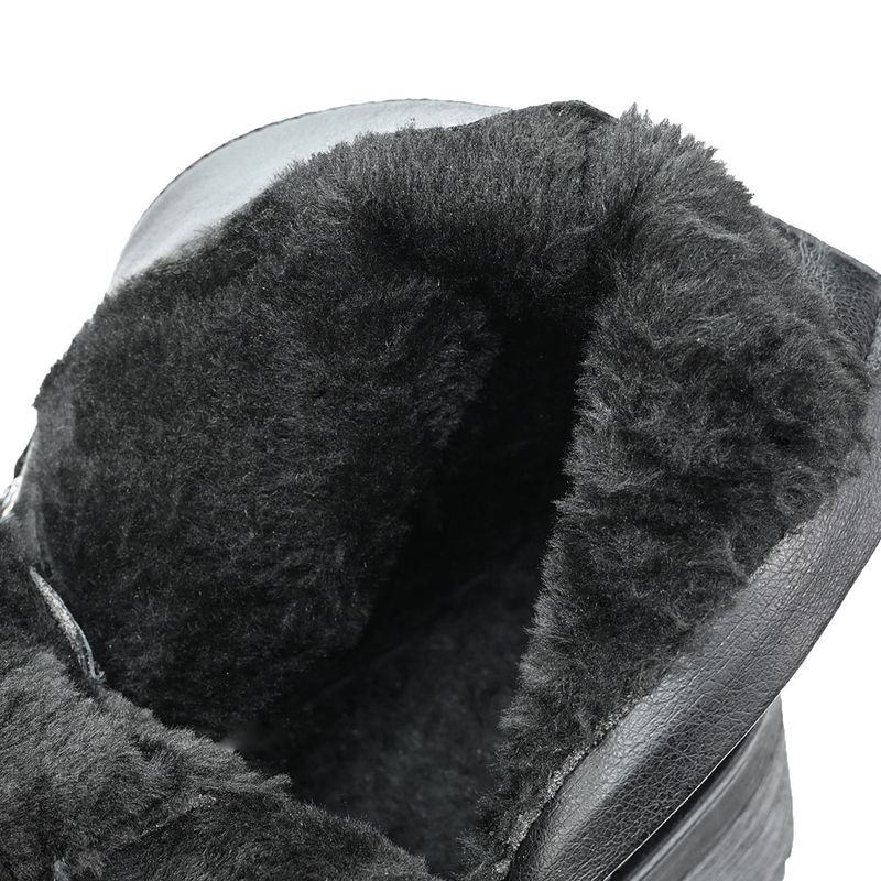 Fashion, accesorii si bijuterii - Femei - Incaltaminte femei - Ghete femei - Ghete de dama,Din piele  ecologica cu interior imblanit,GD1004,Negre 36 - Infinity.ro