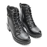 Fashion, accesorii si bijuterii - Femei - Incaltaminte femei - Ghete femei - Ghete de dama,Din piele  ecologica cu interior imblanit,GD1004,Negre 36 - Infinity.ro
