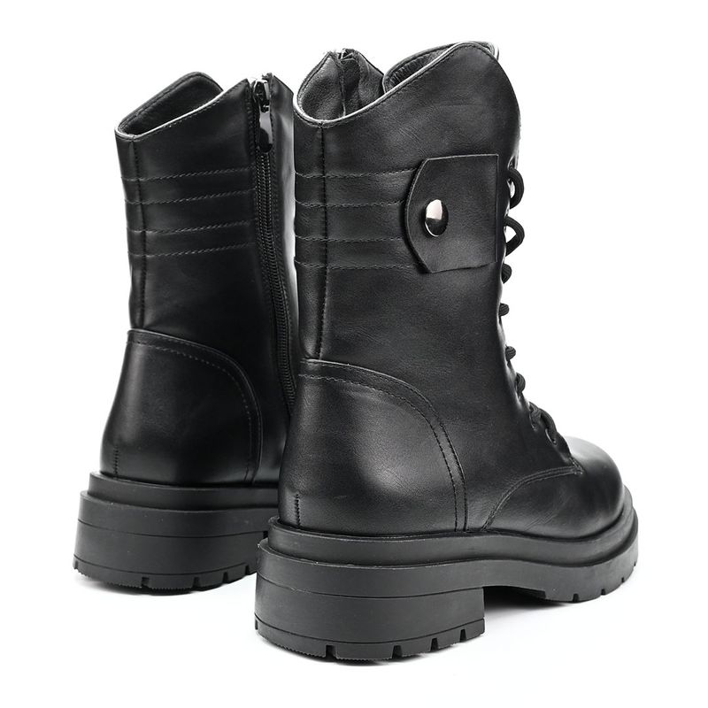 Fashion, accesorii si bijuterii - Femei - Incaltaminte femei - Ghete femei - Ghete de dama,Din piele ecologica cu interior imblanit,GD1040,Negru 36 - Infinity.ro