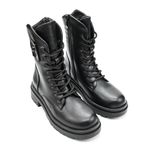 Fashion, accesorii si bijuterii - Femei - Incaltaminte femei - Ghete femei - Ghete de dama,Din piele ecologica cu interior imblanit,GD1040,Negru 36 - Infinity.ro