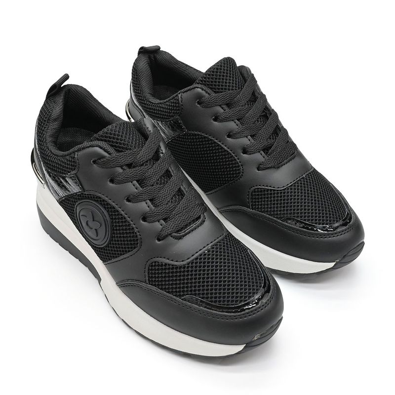 Fashion, accesorii si bijuterii - Femei - Incaltaminte femei - Sneakers si tenisi femei - Pantofi sport De dama ,cu insertii de plasa,D1341, Negru 39 - Infinity.ro