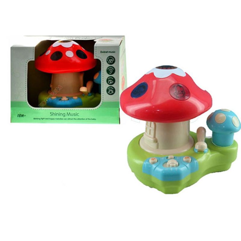 Jucarii, Copii si Bebe - Jucarii si jocuri - Jucarii bebelusi - Jucarii interactive bebelusi - Jucarie Bebelusi -Proiector Ciupercuta Muzicala cu Activitati - Infinity.ro