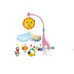 Jucarii, Copii si Bebe - Jucarii si jocuri - Jucarii bebelusi - Jucarii interactive bebelusi - Carusel muzical pentru pat, cu proiector, sunete, Sarra Happy Animals - Infinity.ro