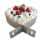 Casa si Gradina - Bucatarie si vesela - Ustensile bucatarie - Forme prajituri - Forma reglabila tort, inima, inox, 15/28x5cm - Zokura - Infinity.ro