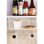 Casa si Gradina - Bucatarie si vesela - Organizare si depozitare bucatarie - Scurgator vase - Cos suspendat sub raft, otel carbon, 29,5x24,5x18cm - Zokura - Infinity.ro