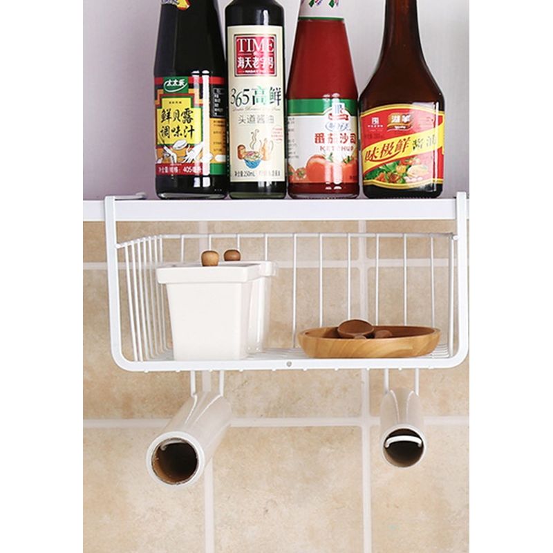 Casa si Gradina - Bucatarie si vesela - Organizare si depozitare bucatarie - Scurgator vase - Cos suspendat sub raft, otel carbon, 29,5x24,5x18cm - Zokura - Infinity.ro