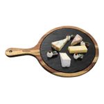 Casa si Gradina - Bucatarie si vesela - Vesela si tacamuri - Platouri de bucatarie - Platou servire din lemn acacia si ardezie, 36,7 x 25 cm - Zokura - Infinity.ro