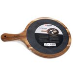 Casa si Gradina - Bucatarie si vesela - Vesela si tacamuri - Platouri de bucatarie - Platou servire din lemn acacia si ardezie, 36,7 x 25 cm - Zokura - Infinity.ro