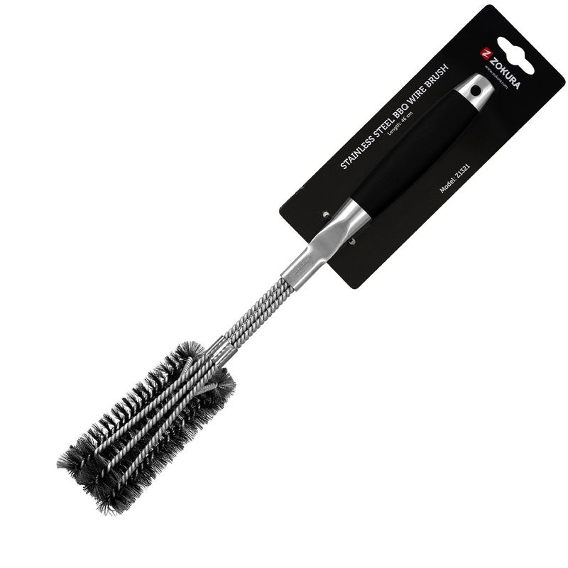 Casa si Gradina - Gradina si terasa - Gratare si accesorii - Accesorii gratare - Perie pentru gratar, 46 cm - Zokura - Infinity.ro