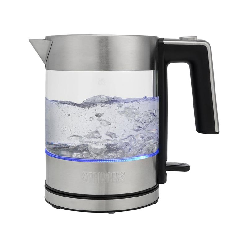 Electronice si Electrocasnice - Electrocasnice bucatarie - Preparare bauturi - Fierbatoare de apa - Fierbator sticla, 1L, 2200W, "Brighton" - Princess - Infinity.ro