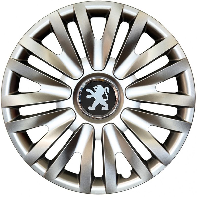 Auto si Moto - Anvelope si jante - Accesorii roti - Capace roti - Set 4 capace roti Kerime R16, potrivite jantelor de 16 inch, pentru Peugeot, Model 412 - Infinity.ro