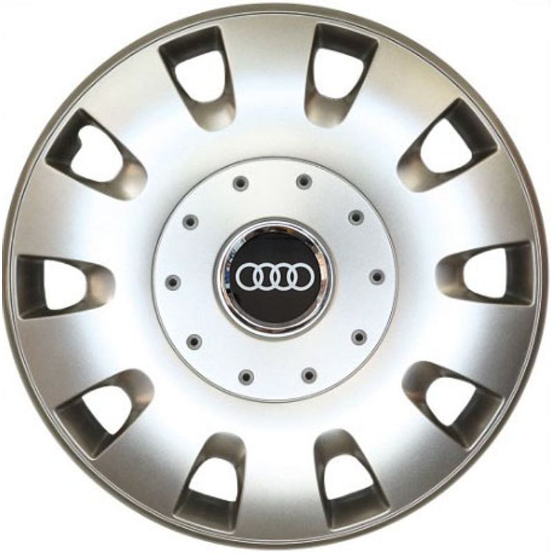 Auto si Moto - Anvelope si jante - Accesorii roti - Capace roti - Set 4 capace roti Kerime R16, potrivite jantelor de 16 inch, pentru Audi, Model 401 - Infinity.ro