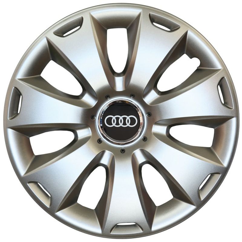 Auto si Moto - Anvelope si jante - Accesorii roti - Capace roti - Set 4 capace roti Kerime R16, potrivite jantelor de 16 inch, pentru Audi, Model 417 - Infinity.ro