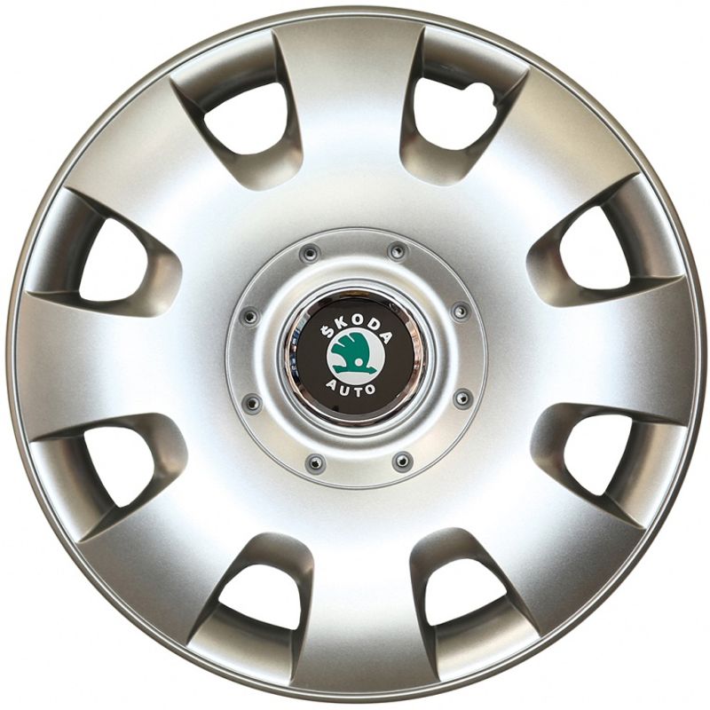 Auto si Moto - Anvelope si jante - Accesorii roti - Capace roti - Set 4 capace roti Kerime R14, potrivite jantelor de 14 inch, pentru Skoda, Model 209 - Infinity.ro