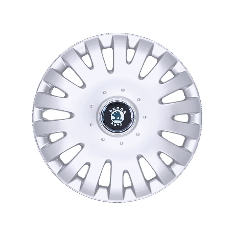 Auto si Moto - Anvelope si jante - Accesorii roti - Capace roti - Set 4 capace roti Kerime R16, potrivite jantelor de 16 inch, pentru Skoda, Model 403 - Infinity.ro