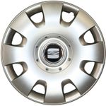 Auto si Moto - Anvelope si jante - Accesorii roti - Capace roti - Set 4 capace roti Kerime R15, potrivite jantelor de 15 inch, pentru Seat, Model 304 - Infinity.ro