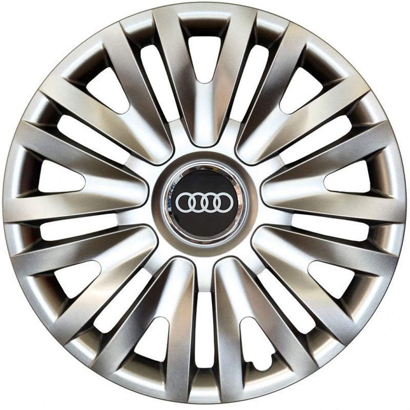 Auto si Moto - Anvelope si jante - Accesorii roti - Capace roti - Set 4 capace roti Kerime R16, potrivite jantelor de 16 inch, pentru Audi, Model 412 - Infinity.ro