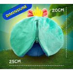 Jucarii, Copii si Bebe - Jucarii si jocuri - Jucarii de plus - Jucarie de Plus tip Stitch, Moale si Catifelat, dimensiune 20cm, culoare Albastru/Verde - Infinity.ro