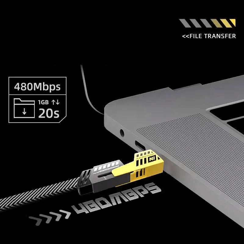 Laptop, Telefoane si Tablete - Telefoane mobile si accesorii - Accesorii Telefoane - Cabluri si adaptoare telefoane - Cablu de incarcare Multiplu 4in1 Super Fast - PD 27W, USB 65W- 1,2Metri, Negru ABYZ™ - Infinity.ro