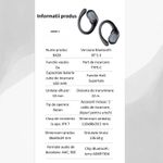 TV, Audio-Video si Foto - Portabile audio - Casti audio - Casti Wireless Sport MIANDREE® ActiveBuds, True Wireless, BT 5.3, Handsfree, ANC, Voice Assistant, 40h, Rezistente, LED - Infinity.ro