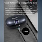 TV, Audio-Video si Foto - Portabile audio - Casti audio - Casti Wireless Sport MIANDREE® ActiveBuds, True Wireless, BT 5.3, Handsfree, ANC, Voice Assistant, 40h, Rezistente, LED - Infinity.ro