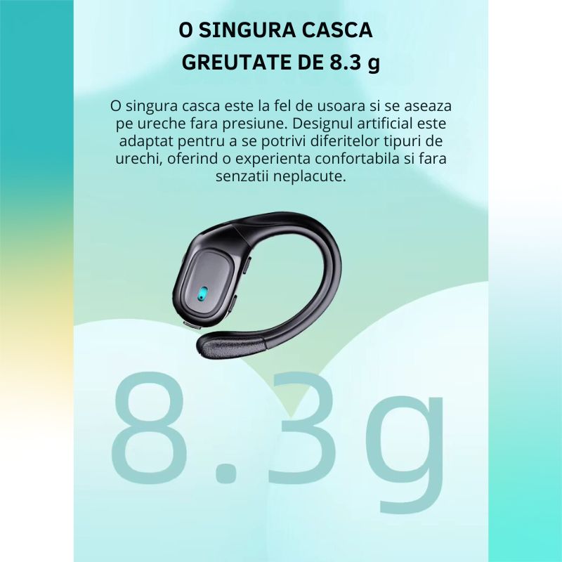 TV, Audio-Video si Foto - Portabile audio - Casti audio - Casti Wireless Sport MIANDREE® ActiveBuds, True Wireless, BT 5.3, Handsfree, ANC, Voice Assistant, 40h, Rezistente, LED - Infinity.ro
